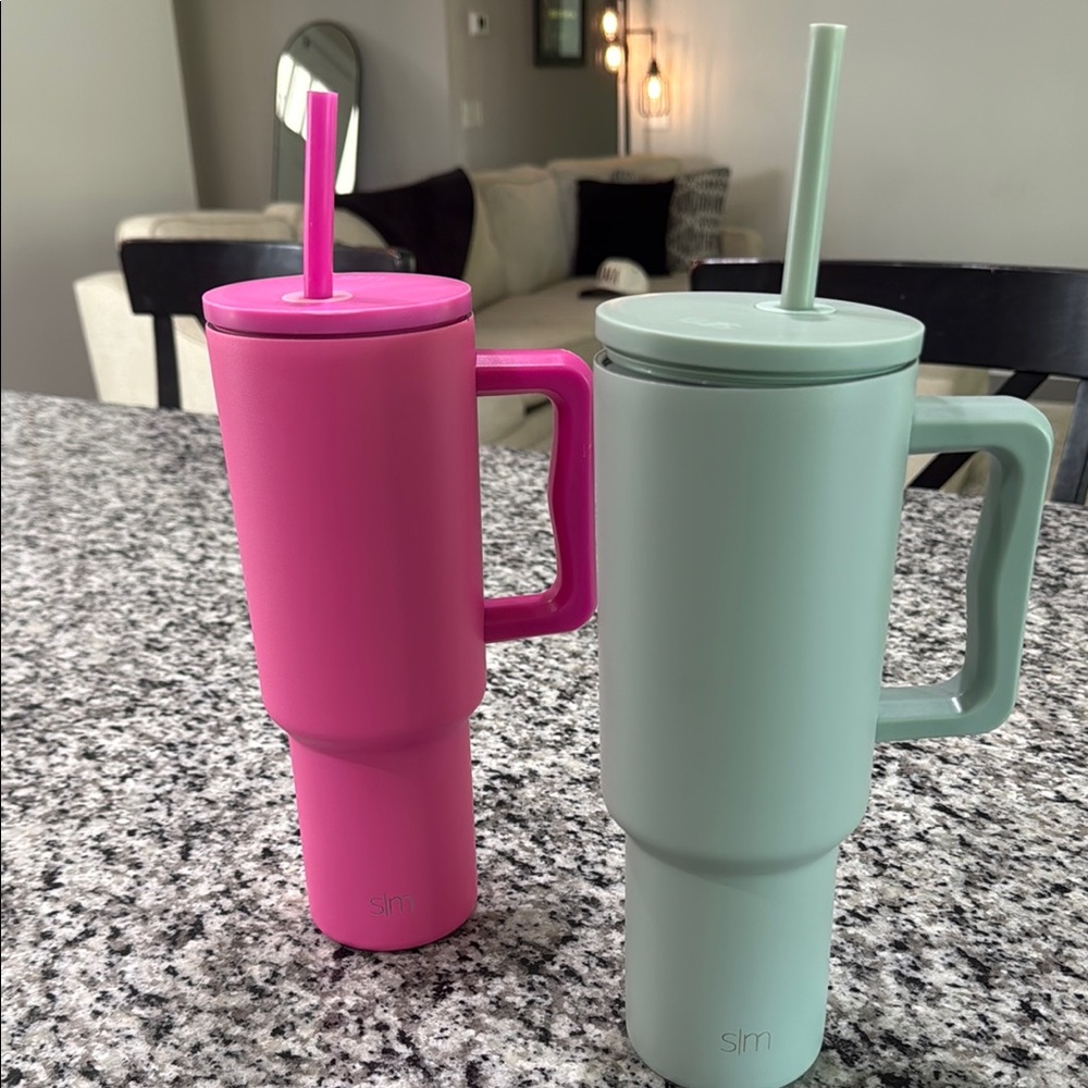 Insulated Tumblers - Pink and Mint